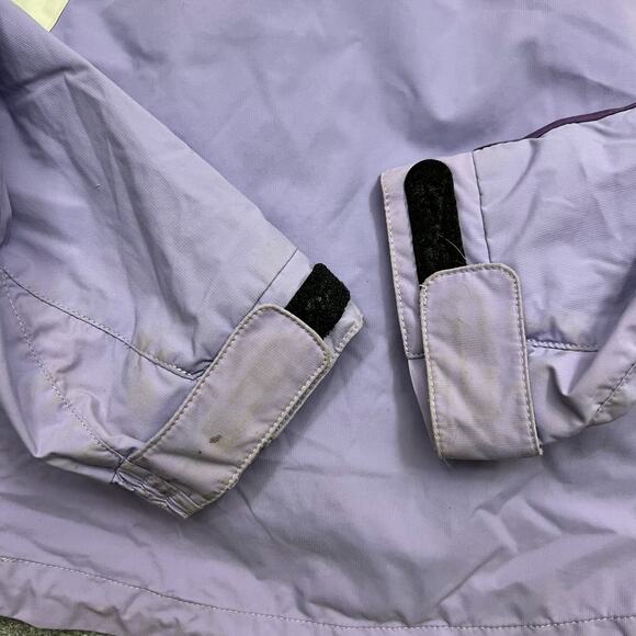 Spyder Windbreaker Jacket Girls 12 Purple White Mock Neck Ski Snowboard - Picture 8 of 14